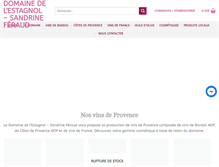 Tablet Screenshot of domainedelestagnol.com